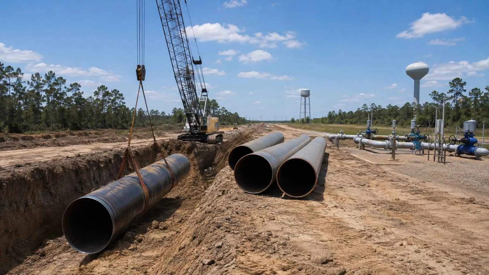 Regional surface water transmission infrastructure serving both Fort Bend and Harris County development areas.