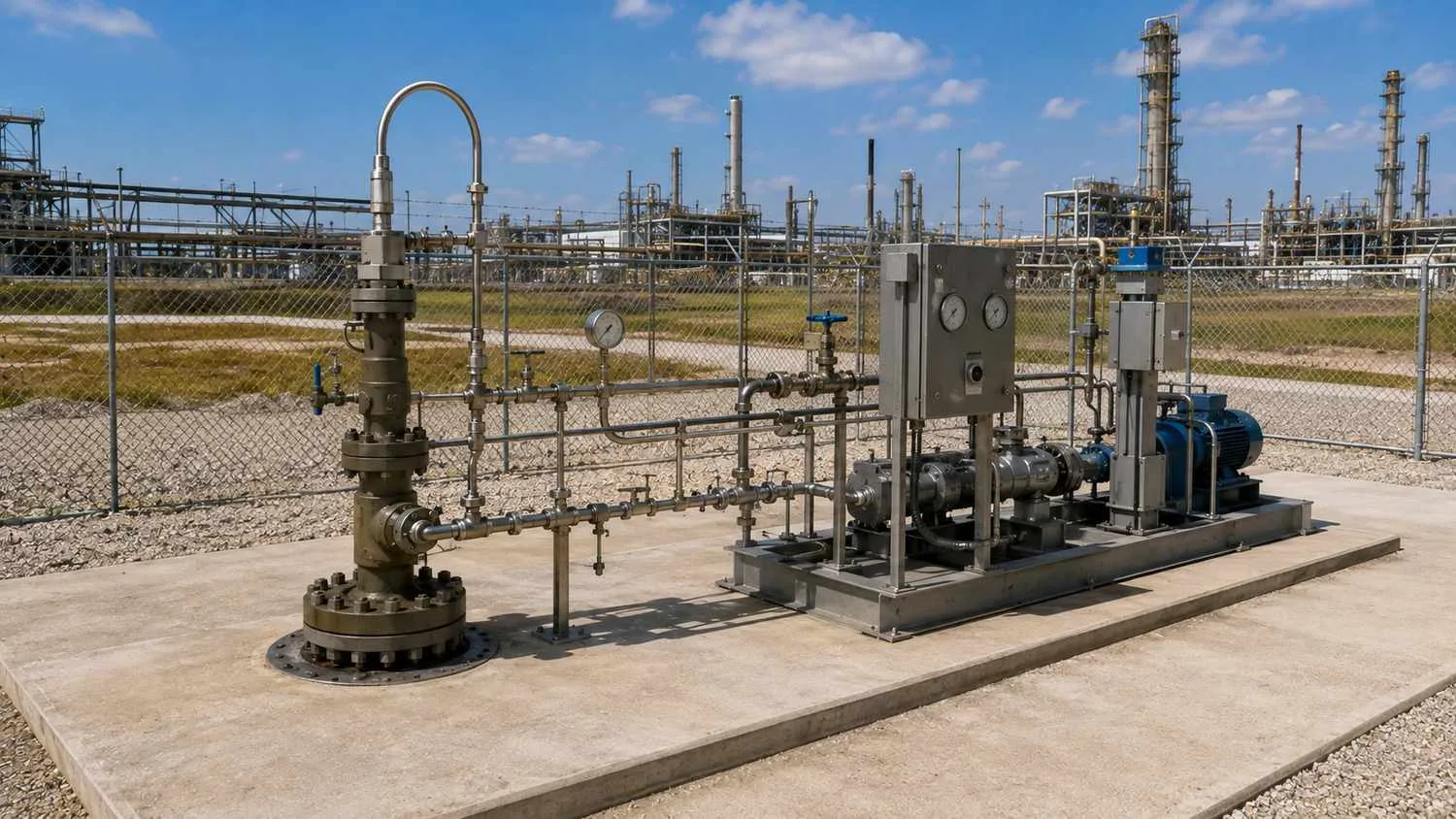 Class I underground injection well installation at Houston area industrial facility.